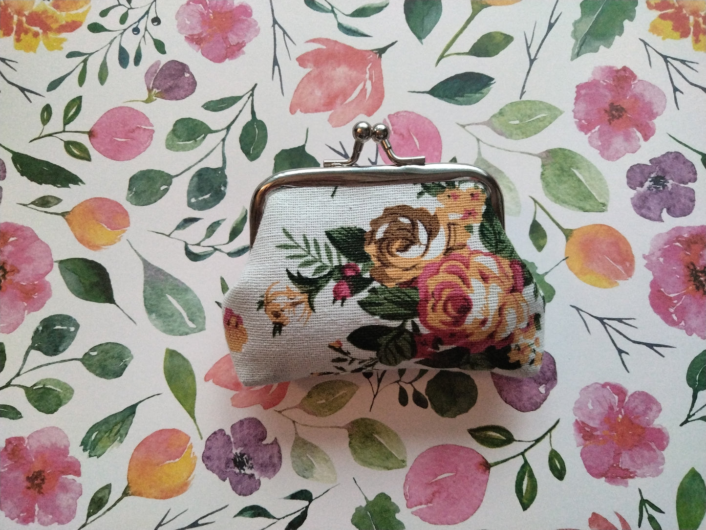Monedero White floral