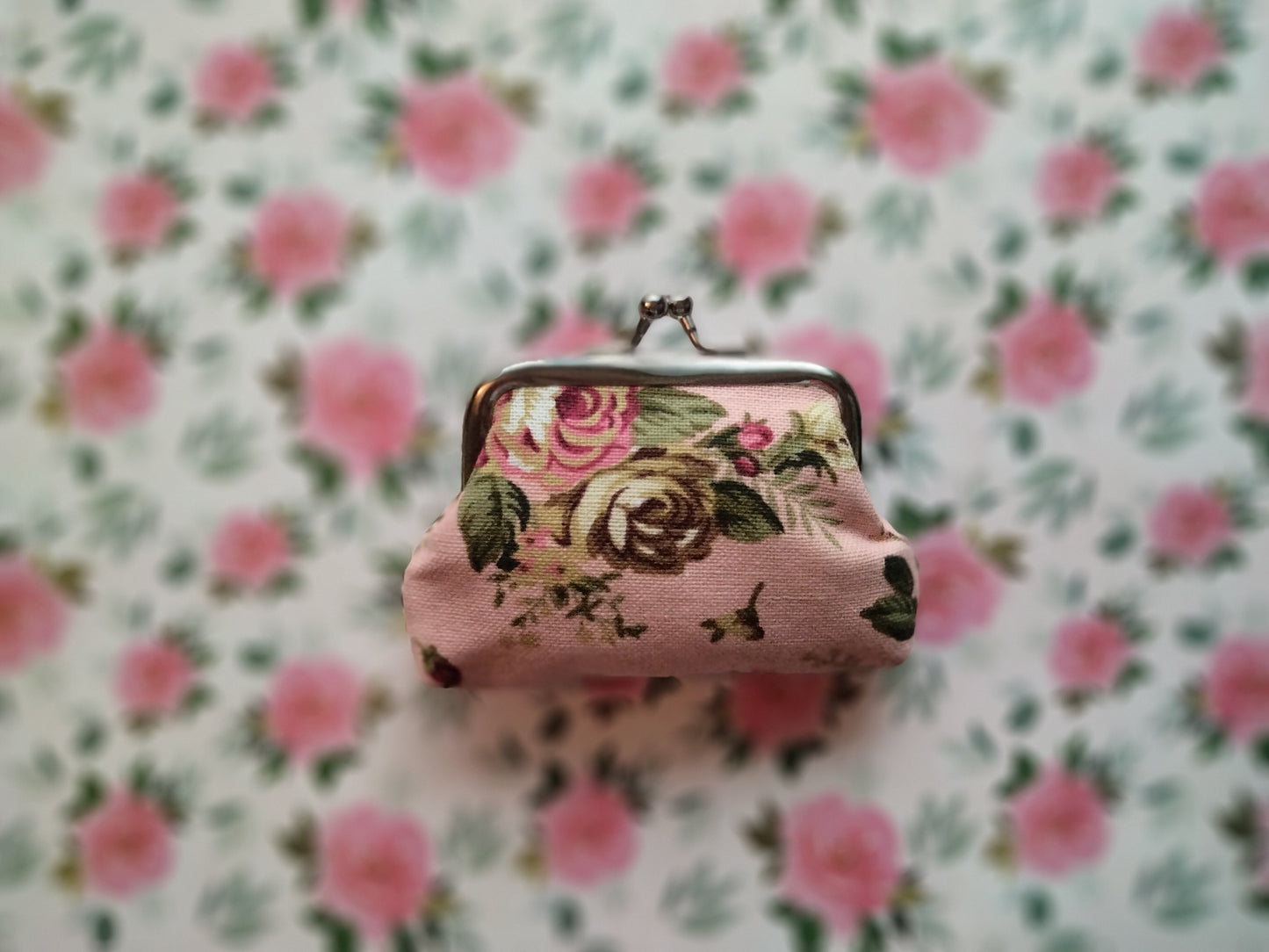 Monedero floral pink