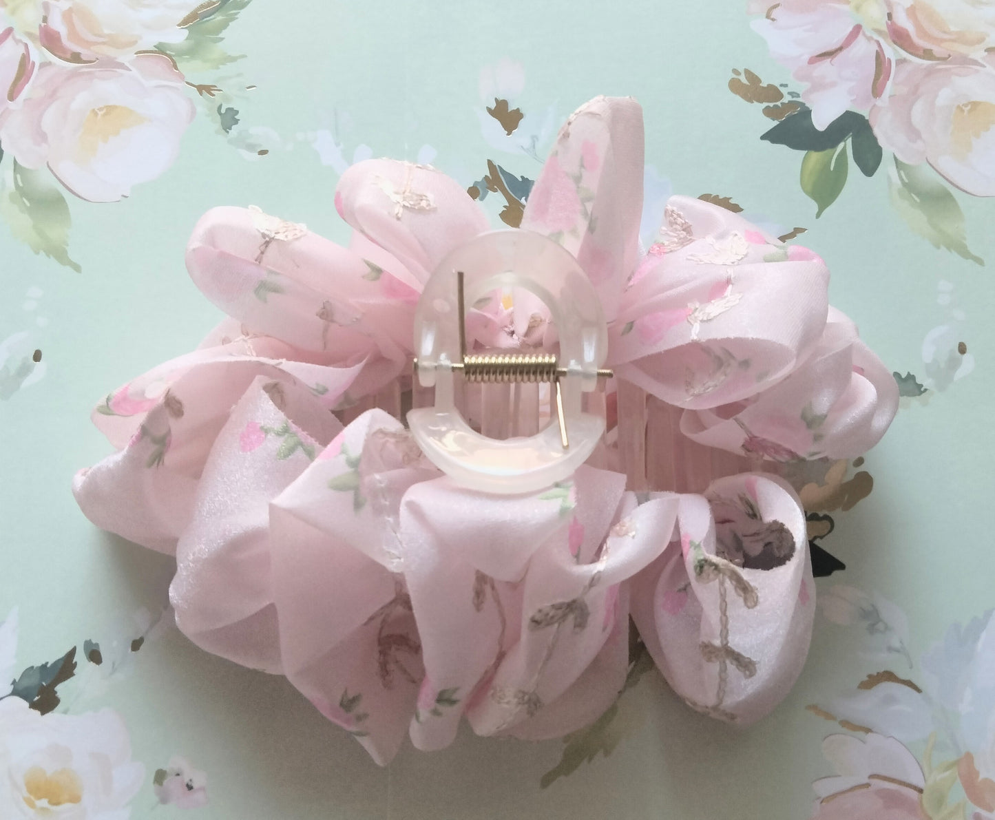 Gancho floral pink