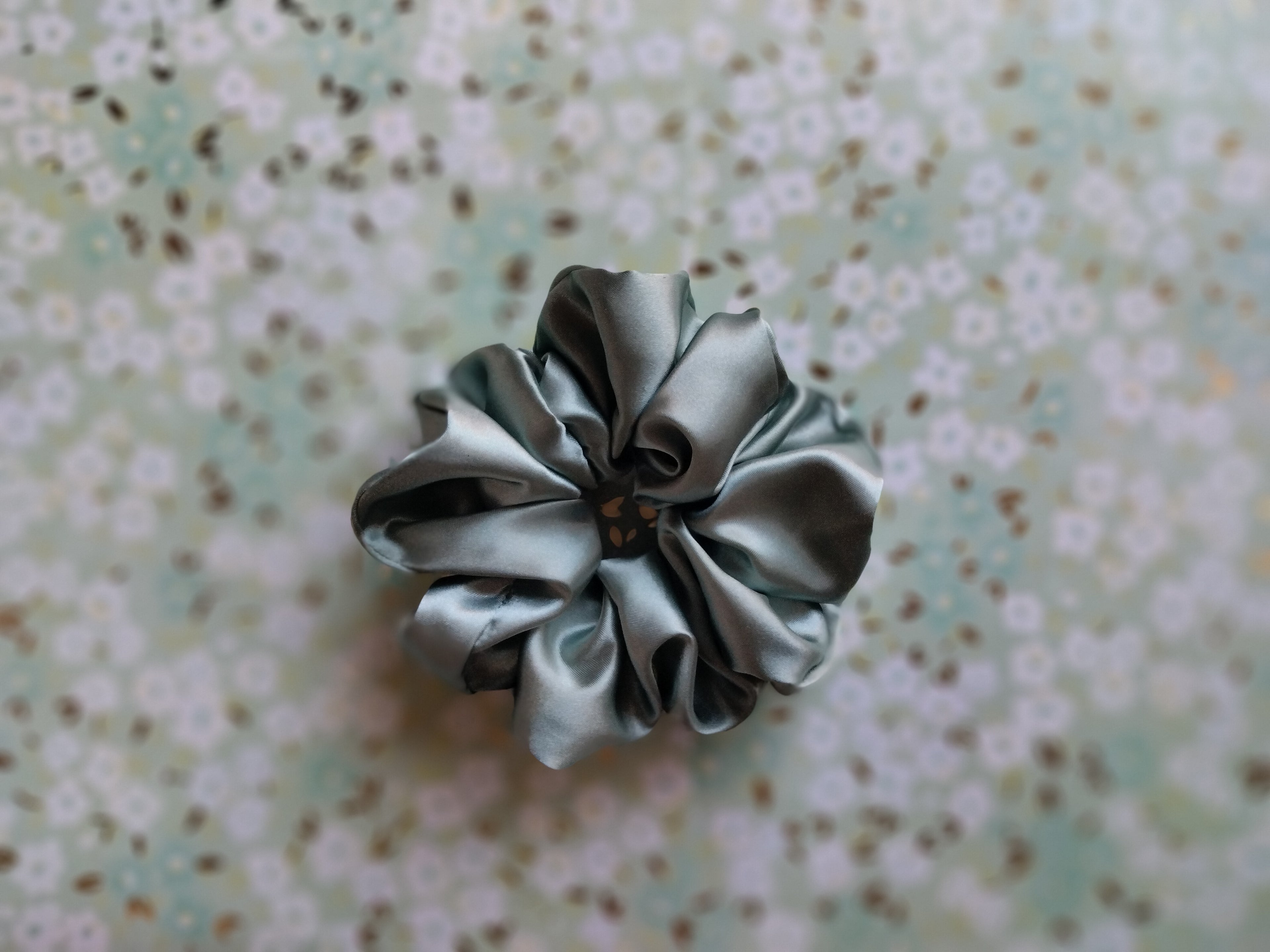 Scrunchie verde agua