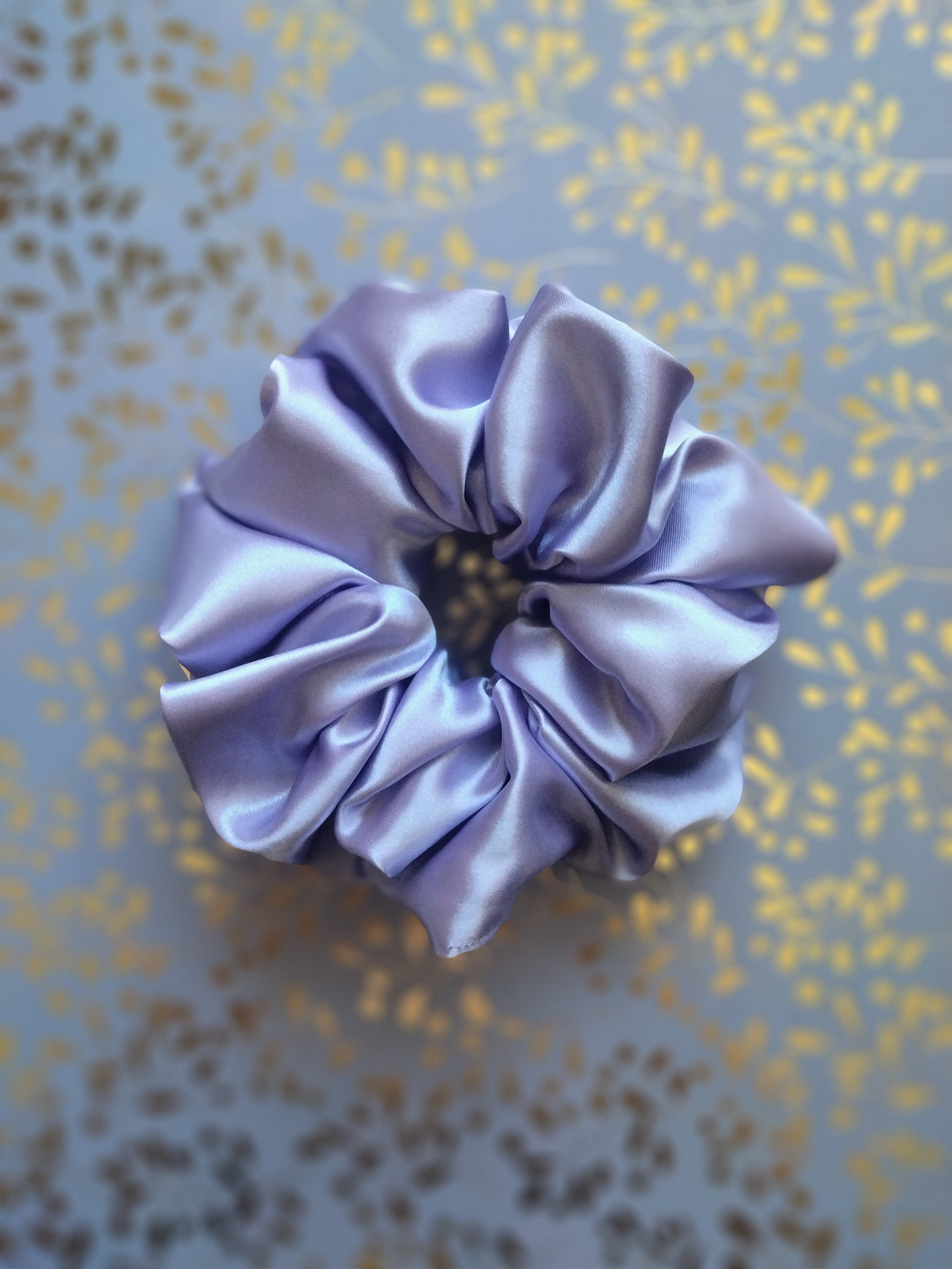Scrunchie satin lila