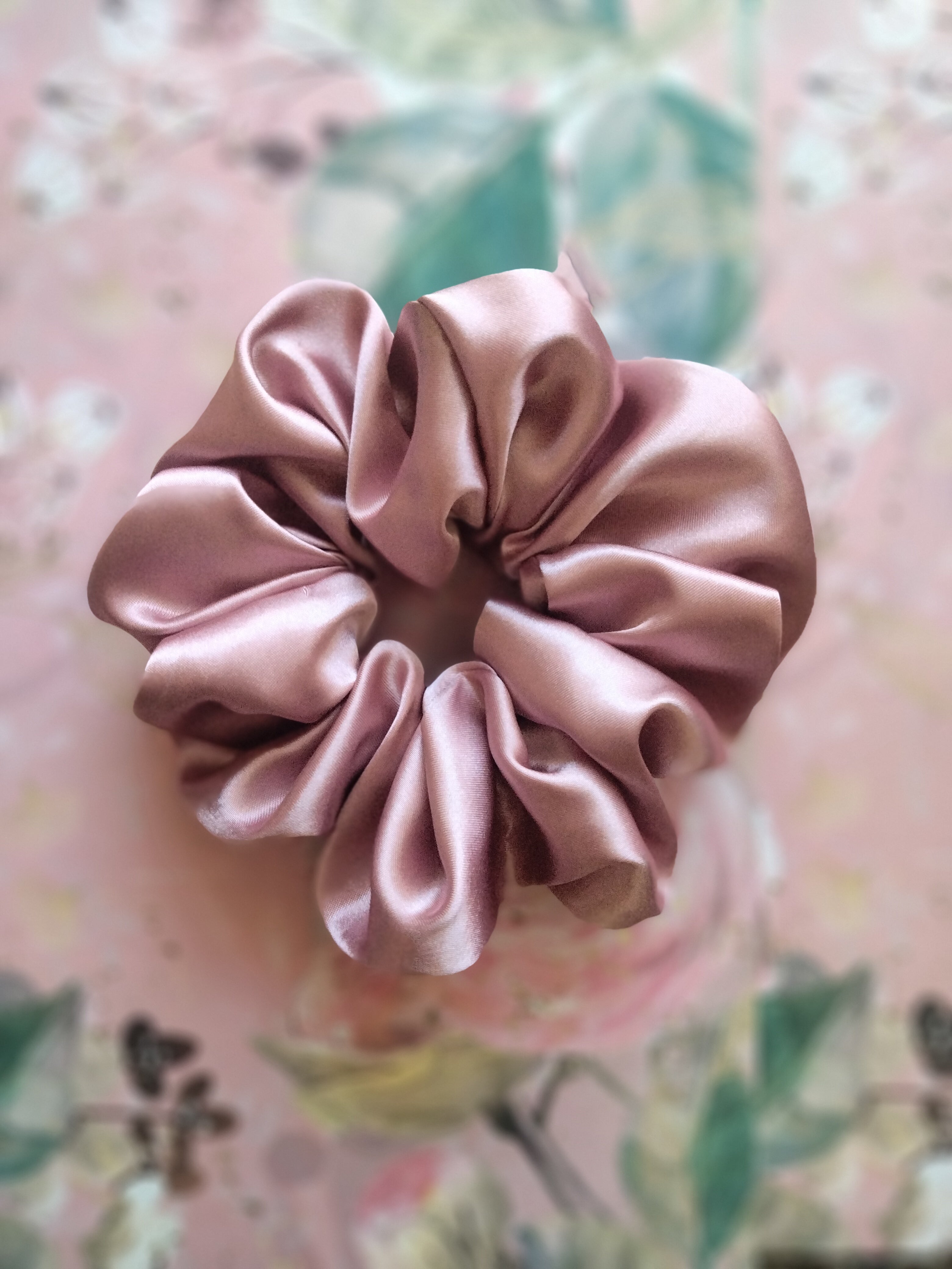 Scrunchie satin palo rosa