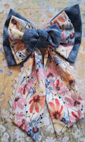Bow floral jean