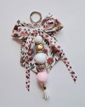 Key chain floral bow