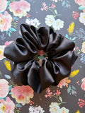 Scrunchie satin Black