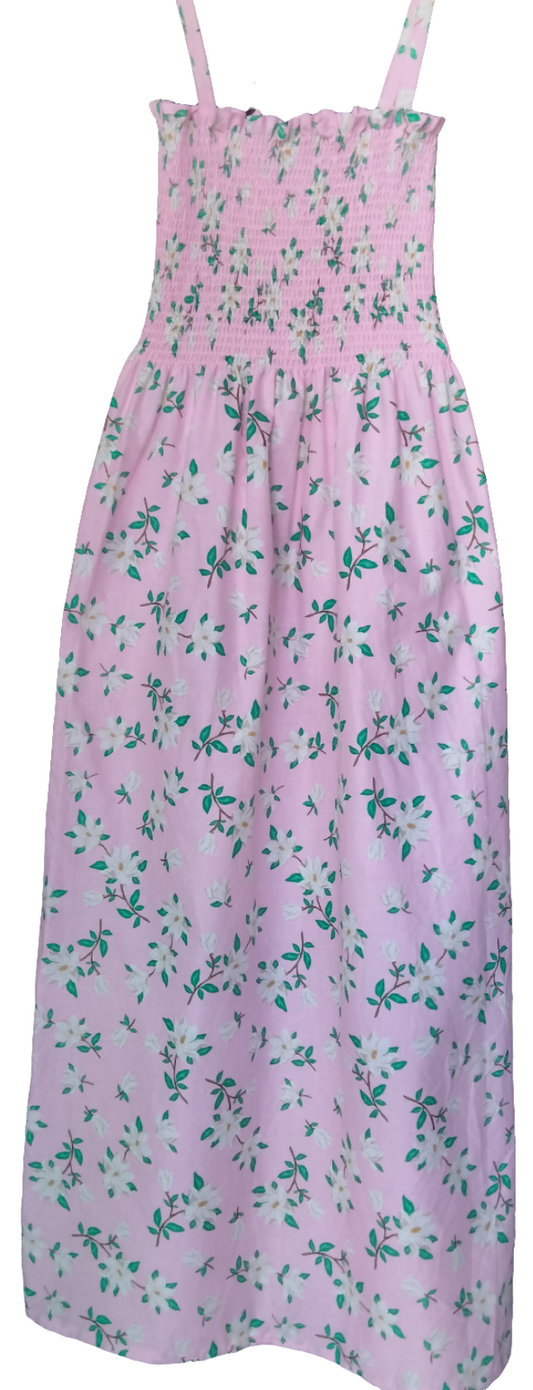 Vestido floral primavera pink